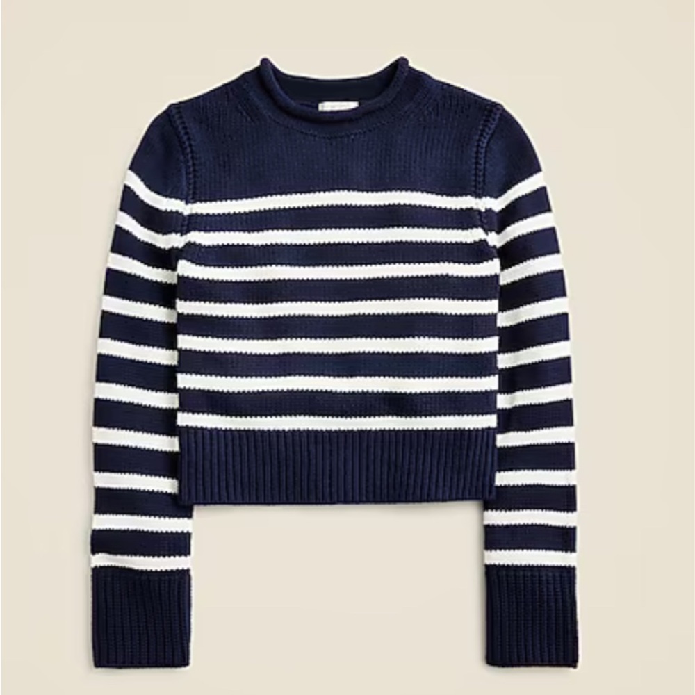 Heritage Cotton roll neck sweater